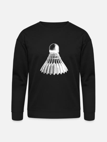 Badminton Ball Tattoo Style - Bella + Canvas Unisex Sweatshirt - black