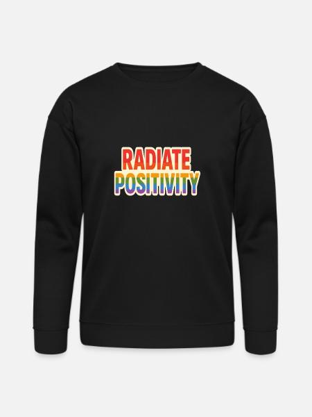 Radiate Positivity - Bella + Canvas Unisex Sweatshirt - black