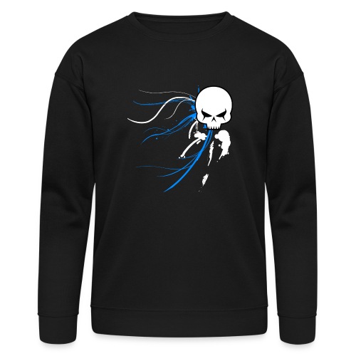 cyber skull bluw - Bella + Canvas Unisex Sweatshirt