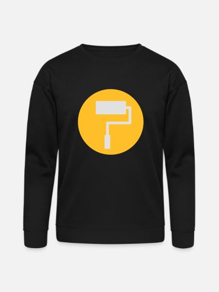 Paint Roller Symbol - Bella + Canvas Unisex Sweatshirt - black