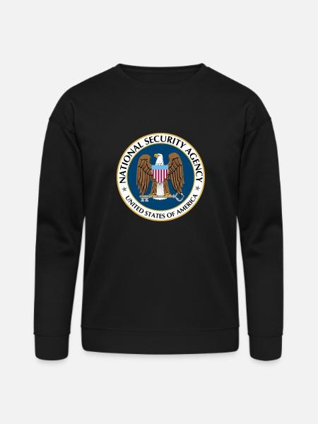 National Security Agency Logo - Bella + Canvas Unisex Sweatshirt - black