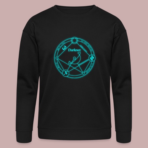 darknet logo cyan - Bella + Canvas Unisex Sweatshirt