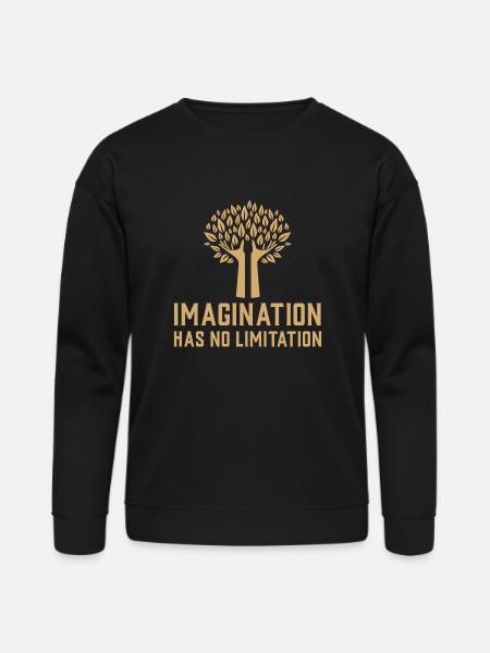 Imagination Has No Limitation - Bella + Canvas Unisex Sweatshirt - black