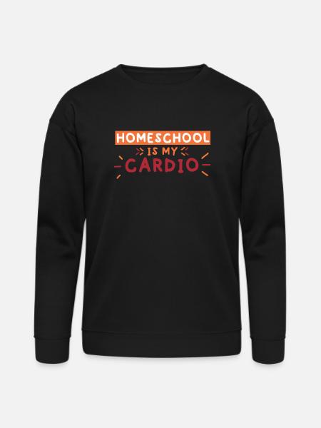 Homeschool Is My Cardio - Bella + Canvas Unisex Sweatshirt - black