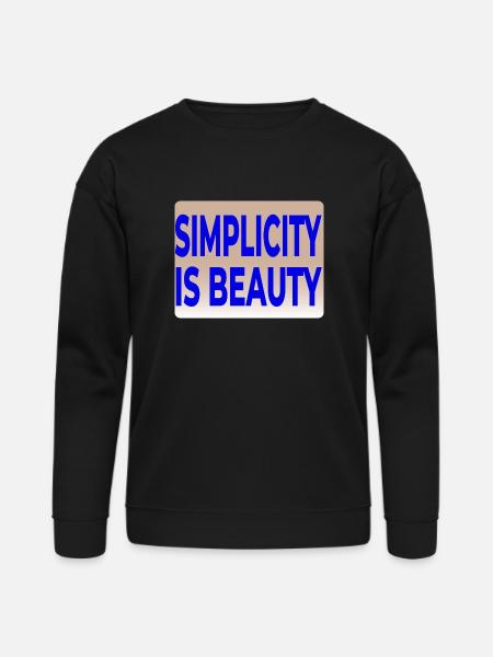 SIMPLICITY IS BEAUTY T-SHIRT - Bella + Canvas Unisex Sweatshirt - black