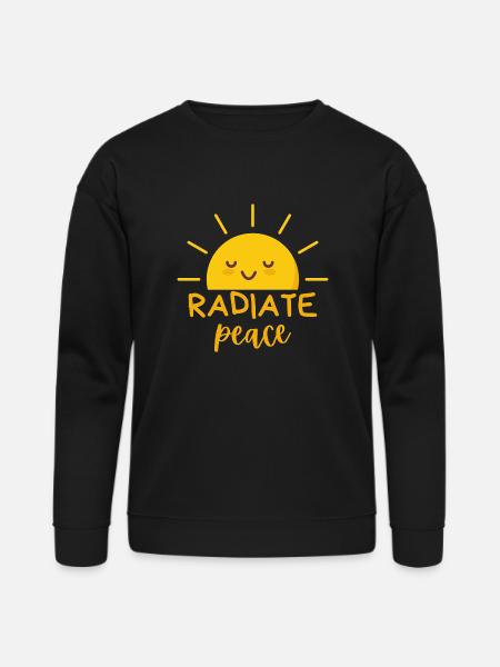 Radiate Peace - Bella + Canvas Unisex Sweatshirt - black