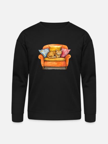 Funny Cat - Bella + Canvas Unisex Sweatshirt - black