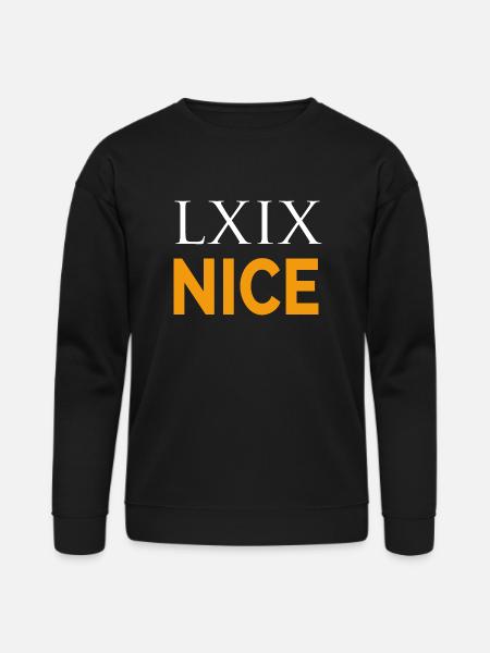 LXIX in latin - Bella + Canvas Unisex Sweatshirt - black