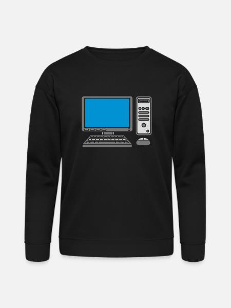 keyboard mouse screen computer - Bella + Canvas Unisex Sweatshirt - black
