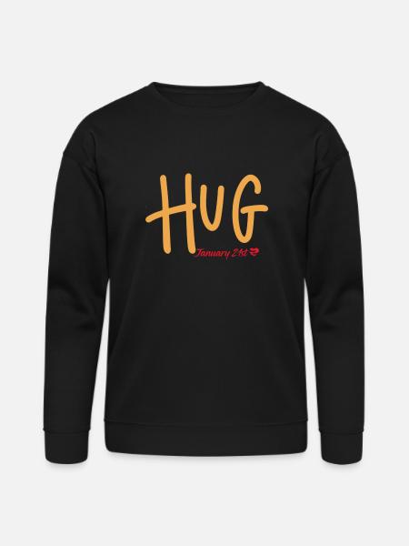 Hug, January 21st - Bella + Canvas Unisex Sweatshirt - black