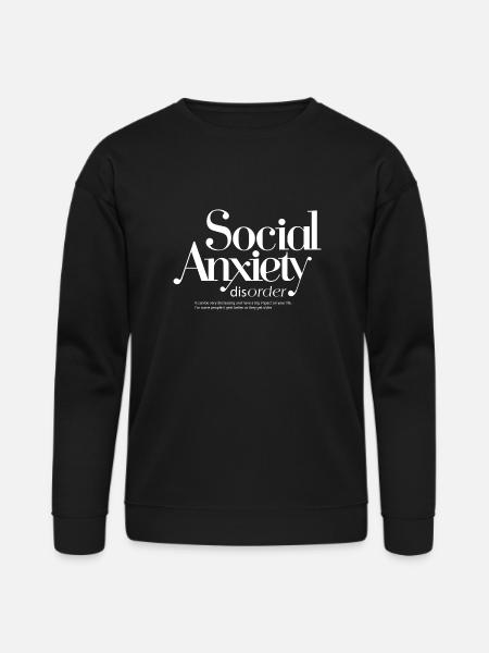 Social Anxiety - Bella + Canvas Unisex Sweatshirt - black
