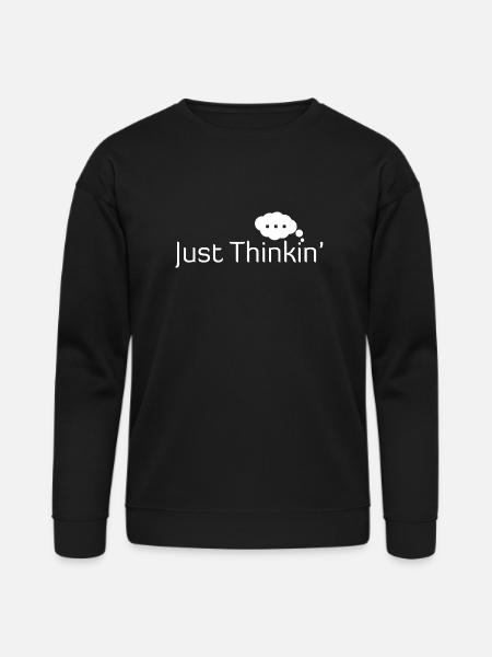 Just Thinkin' - Bella + Canvas Unisex Sweatshirt - black