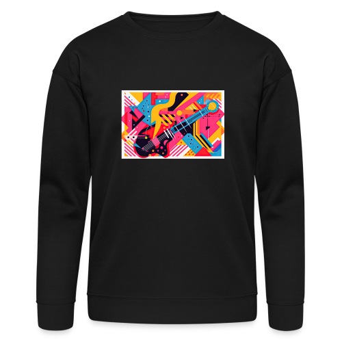 Memphis Design Rockabilly Abstract - Bella + Canvas Unisex Sweatshirt