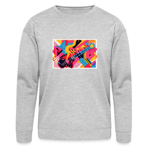 Memphis Design Rockabilly Abstract - Bella + Canvas Unisex Sweatshirt