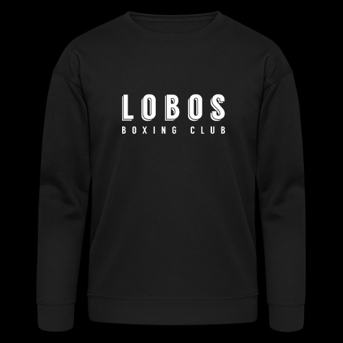 Lobo s Text no apostrophe WHITE - Bella + Canvas Unisex Sweatshirt