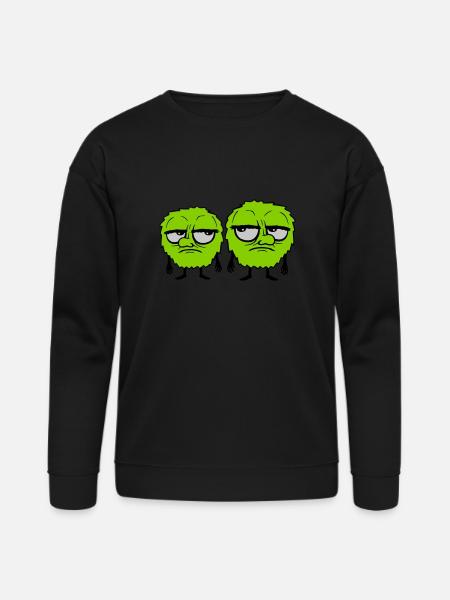 2 monsters eyes roll - Bella + Canvas Unisex Sweatshirt - black
