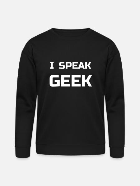 I Speak Geek - Bella + Canvas Unisex Sweatshirt - black