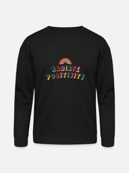 Radiate Positivity - Bella + Canvas Unisex Sweatshirt - black
