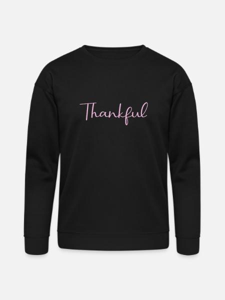 thankful - Bella + Canvas Unisex Sweatshirt - black