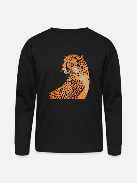 Cheetah - Bella + Canvas Unisex Sweatshirt - black