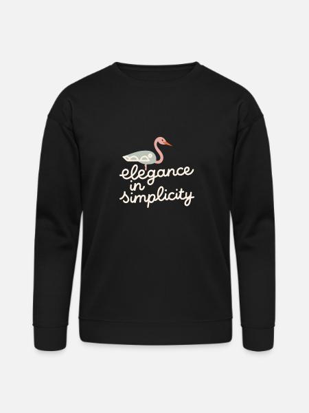 Elegance in simplicity - Bella + Canvas Unisex Sweatshirt - black