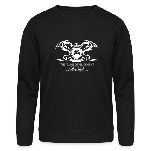 White Game Development Guild Crest - Bella + Canvas Unisex Sweatshirt