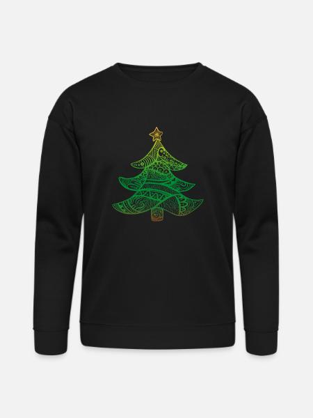 ornamental christmas tree - Bella + Canvas Unisex Sweatshirt - black