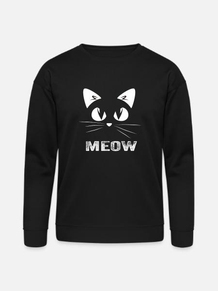 funny cat - Bella + Canvas Unisex Sweatshirt - black