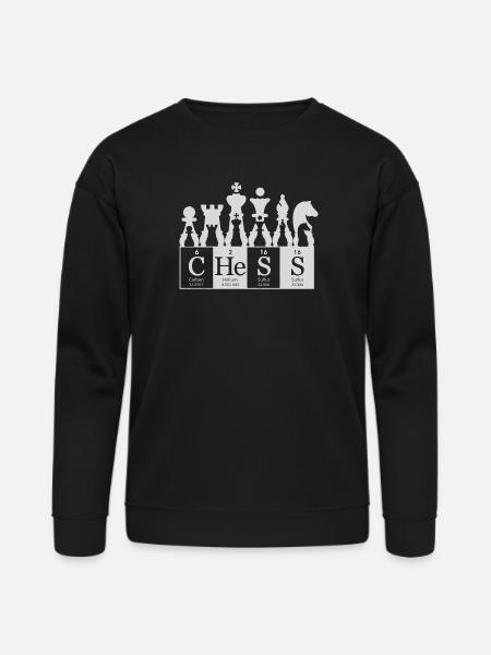 ChemChess Atomic Chessboard Periodic - Bella + Canvas Unisex Sweatshirt - black
