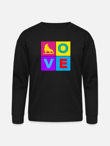 Love Figure Skating - Bella + Canvas Unisex Sweatshirt - black