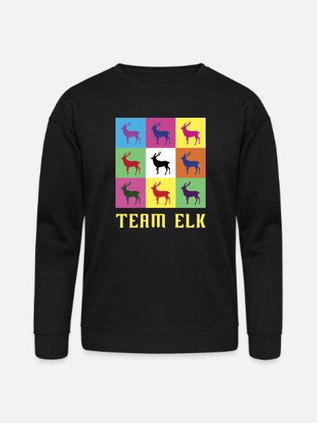 Team Elk - Bella + Canvas Unisex Sweatshirt - black