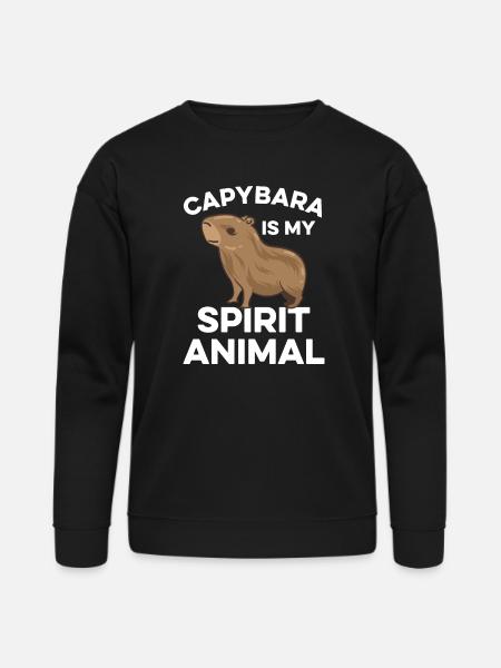 Capybara zoo animal design - Bella + Canvas Unisex Sweatshirt - black