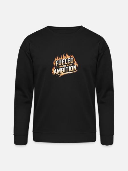 Fueled by Ambition Flame - Bella + Canvas Unisex Sweatshirt - black