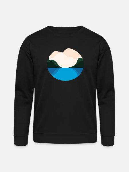 Lake Landscape - Bella + Canvas Unisex Sweatshirt - black