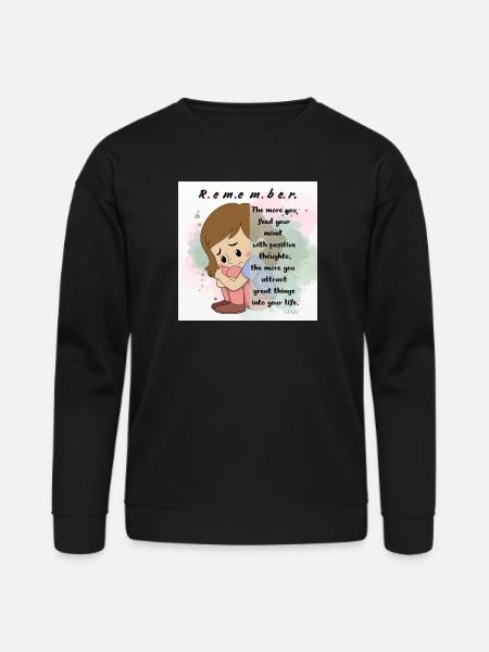 Positive Mindfulness Inspirational Design - Bella + Canvas Unisex Sweatshirt - black