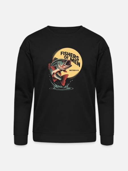 Fisher of Men Emblem - Bella + Canvas Unisex Sweatshirt - black