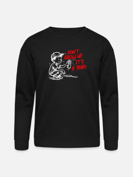 It's a trap - Bella + Canvas Unisex Sweatshirt - black