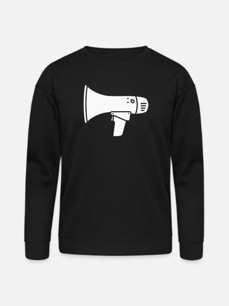 Megaphone Protest Internet Shout - Bella + Canvas Unisex Sweatshirt - black