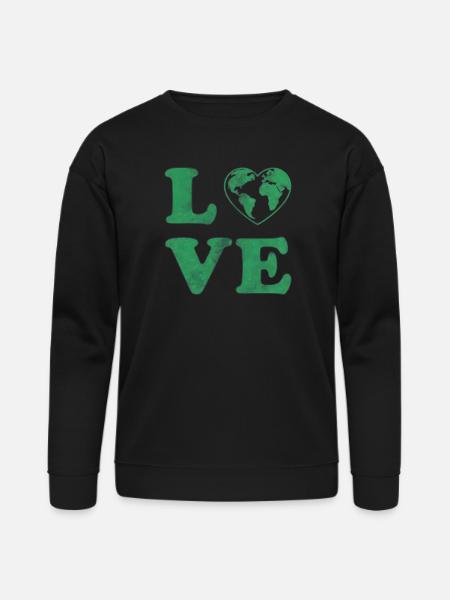 Love Your Mother Earth Graphic - Bella + Canvas Unisex Sweatshirt - black