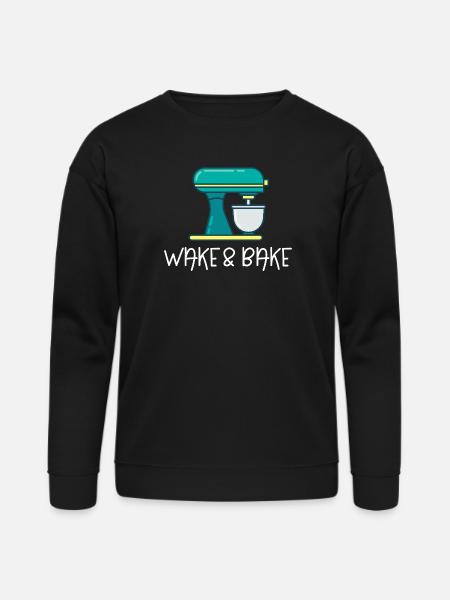 Wake And Bake - Bella + Canvas Unisex Sweatshirt - black