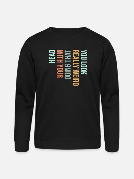 Vertical Gradient Word Art - Bella + Canvas Unisex Sweatshirt - black
