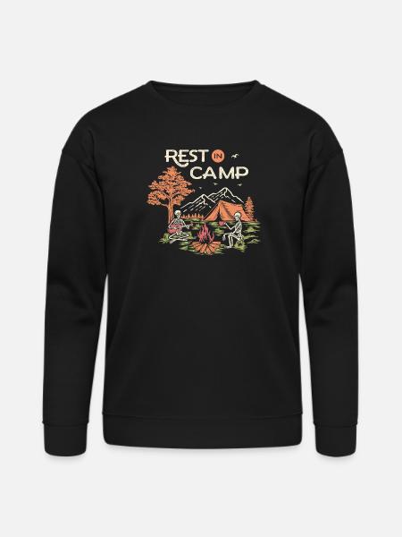 Rest in Camp - Bella + Canvas Unisex Sweatshirt - black
