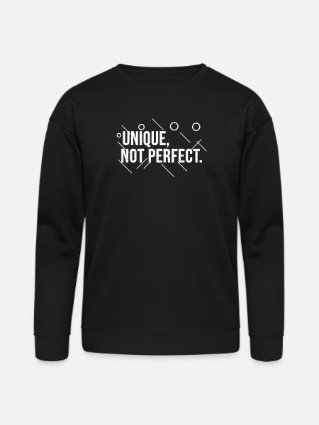 Unique-_Not_Perfect_Abstract - Bella + Canvas Unisex Sweatshirt - black