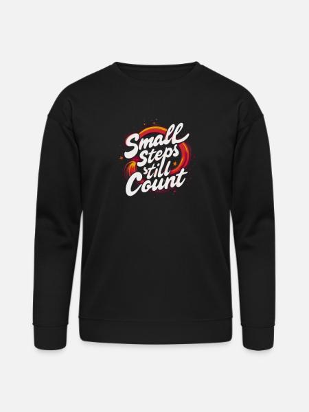 Small Steps Still Count - Bella + Canvas Unisex Sweatshirt - black