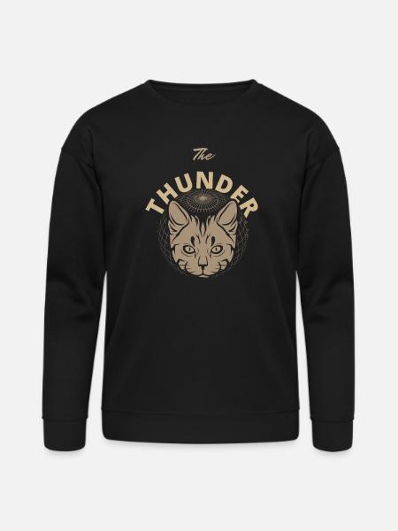 Solar Feline Emblem - Bella + Canvas Unisex Sweatshirt - black