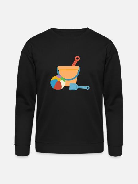 Beach Bucket Playset - Bella + Canvas Unisex Sweatshirt - black