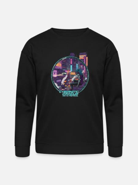 Cybernetic Chronicles Tokyo Protocol - Bella + Canvas Unisex Sweatshirt - black
