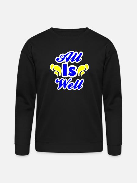 All Is Well - Bella + Canvas Unisex Sweatshirt - black