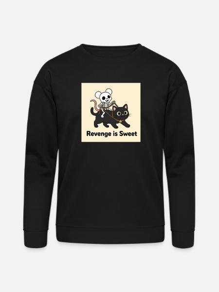 Revenge is Sweet Halloween Design - Bella + Canvas Unisex Sweatshirt - black