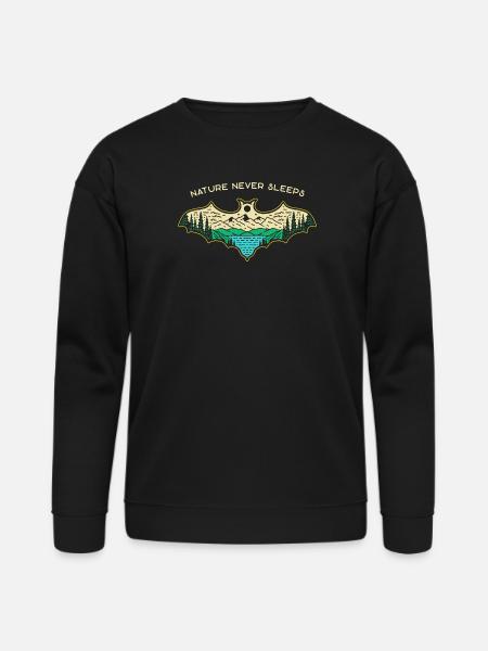 Nature Never Sleeps - Bella + Canvas Unisex Sweatshirt - black